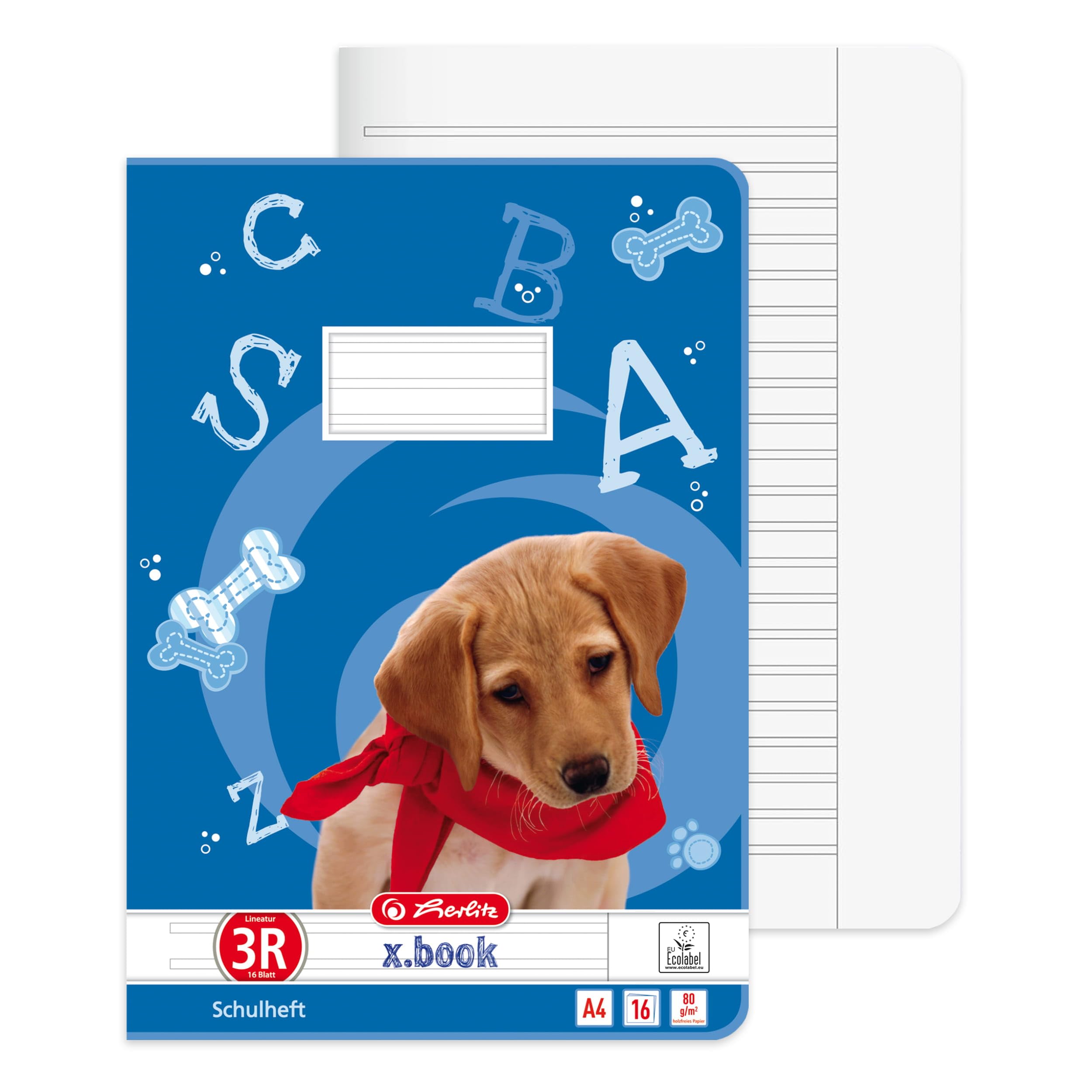 herlitz-schulheft-a4-lineatur-3r-3-klasse-16-blatt-10-st-ck image 3