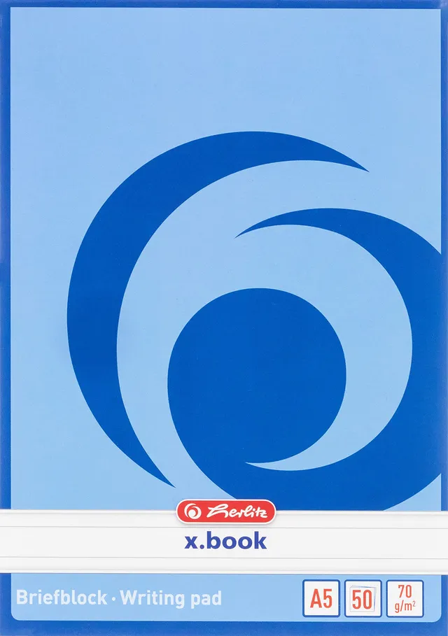 herlitz-notizblock-x-book-a5-liniert-50-blatt-10-st-ck image 1