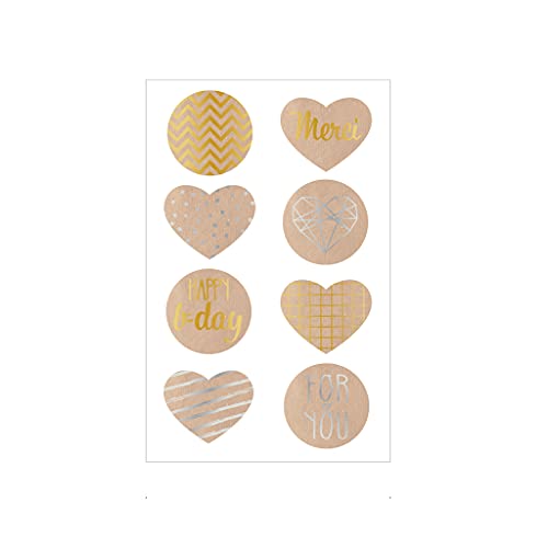 herlitz-50034567-kraftpapiersticker-gold-silber-selbstklebend-10-x-3-b-gen image 6