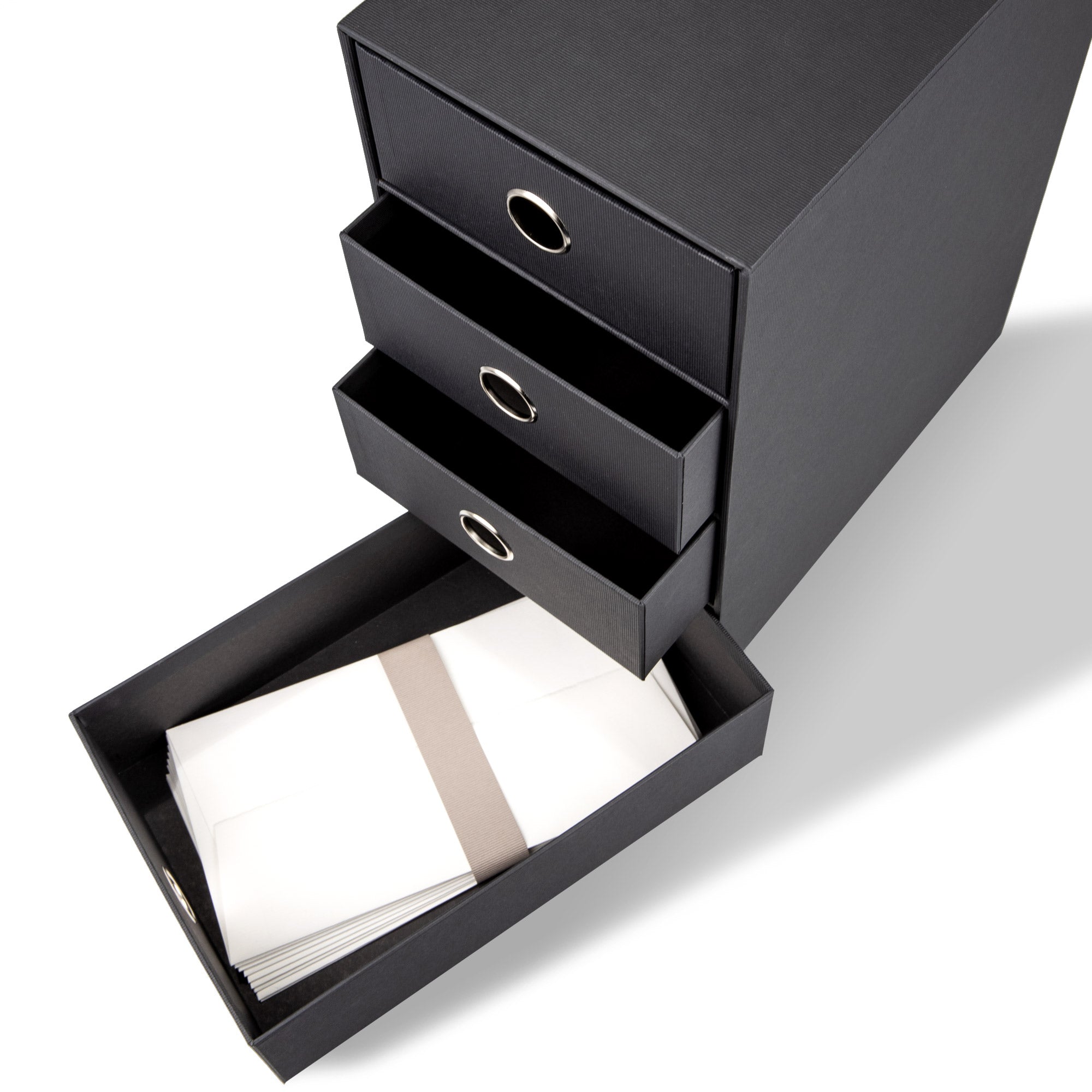 r-ssler-s-o-h-o-schubladenbox-a5-din-lang-4-f-cher-schwarz image 4