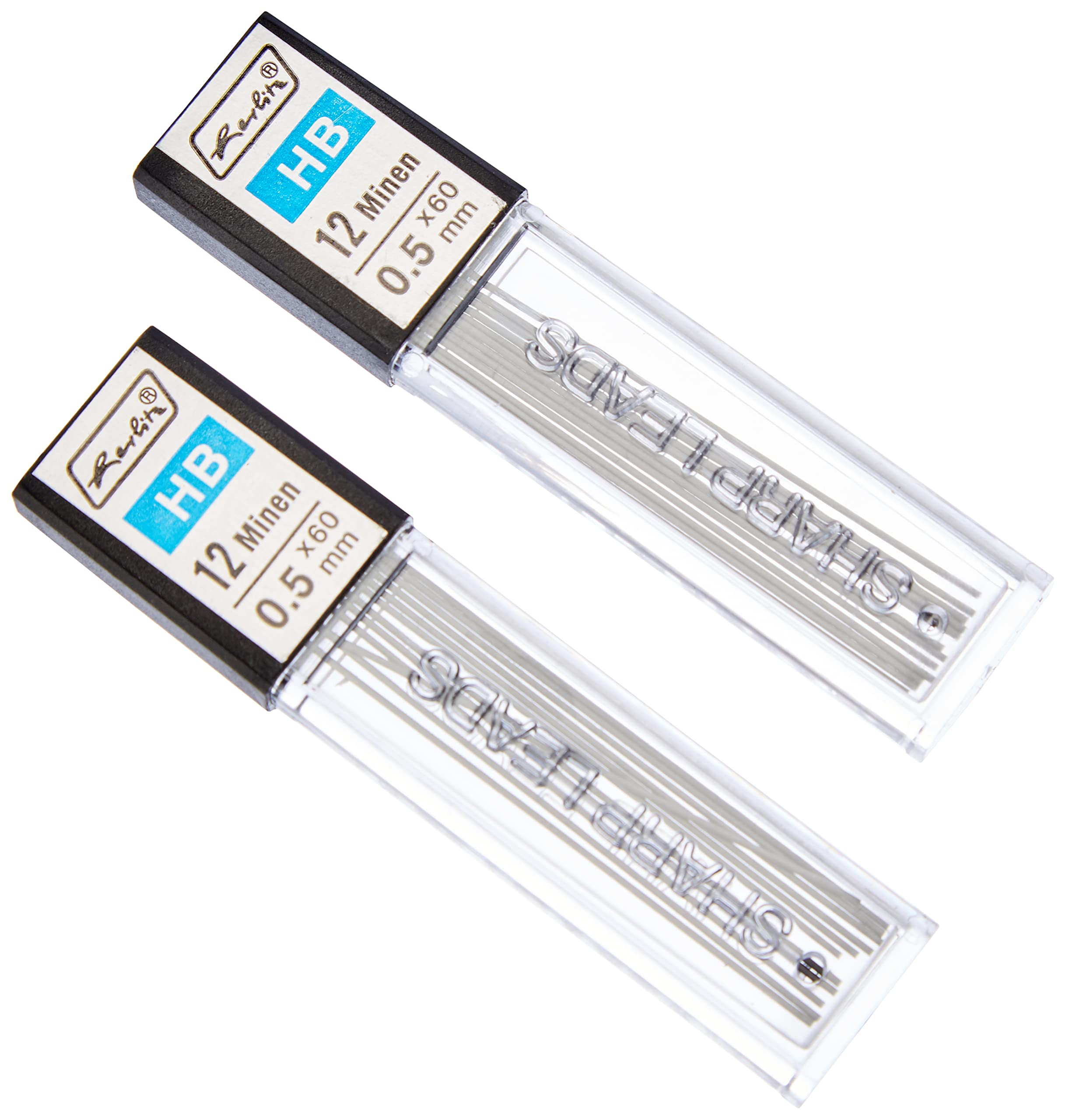 herlitz-druckbleistiftminen-hb-0-5-mm-graphit-2x-12-st-ck-blister image 1