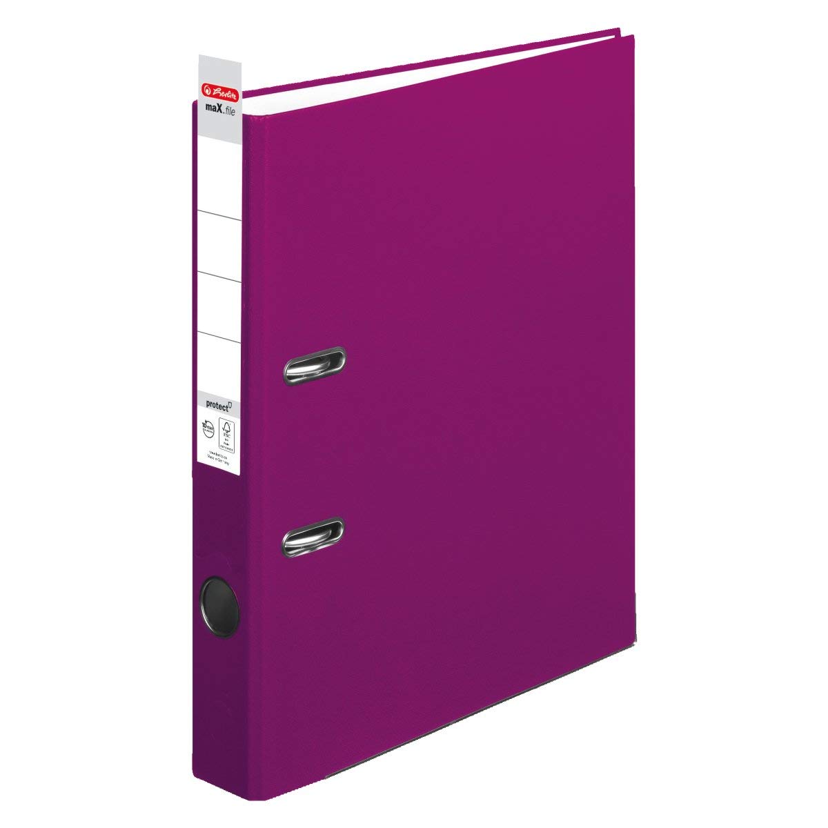 herlitz-max-file-ordner-a4-brombeer-5-cm-mit-einsteckr-ckenschild image 2