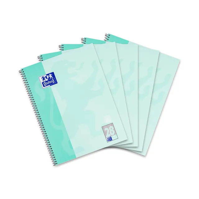 oxford-collegeblock-a4-kariert-80-blatt-mint-5-st-ck image 1