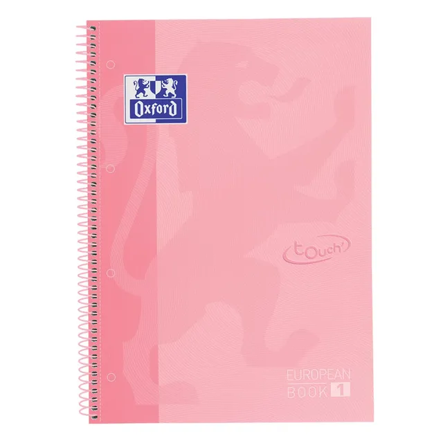 oxford-european-book-a4-liniert-160-seiten-touch-hardcover-rosa image 1