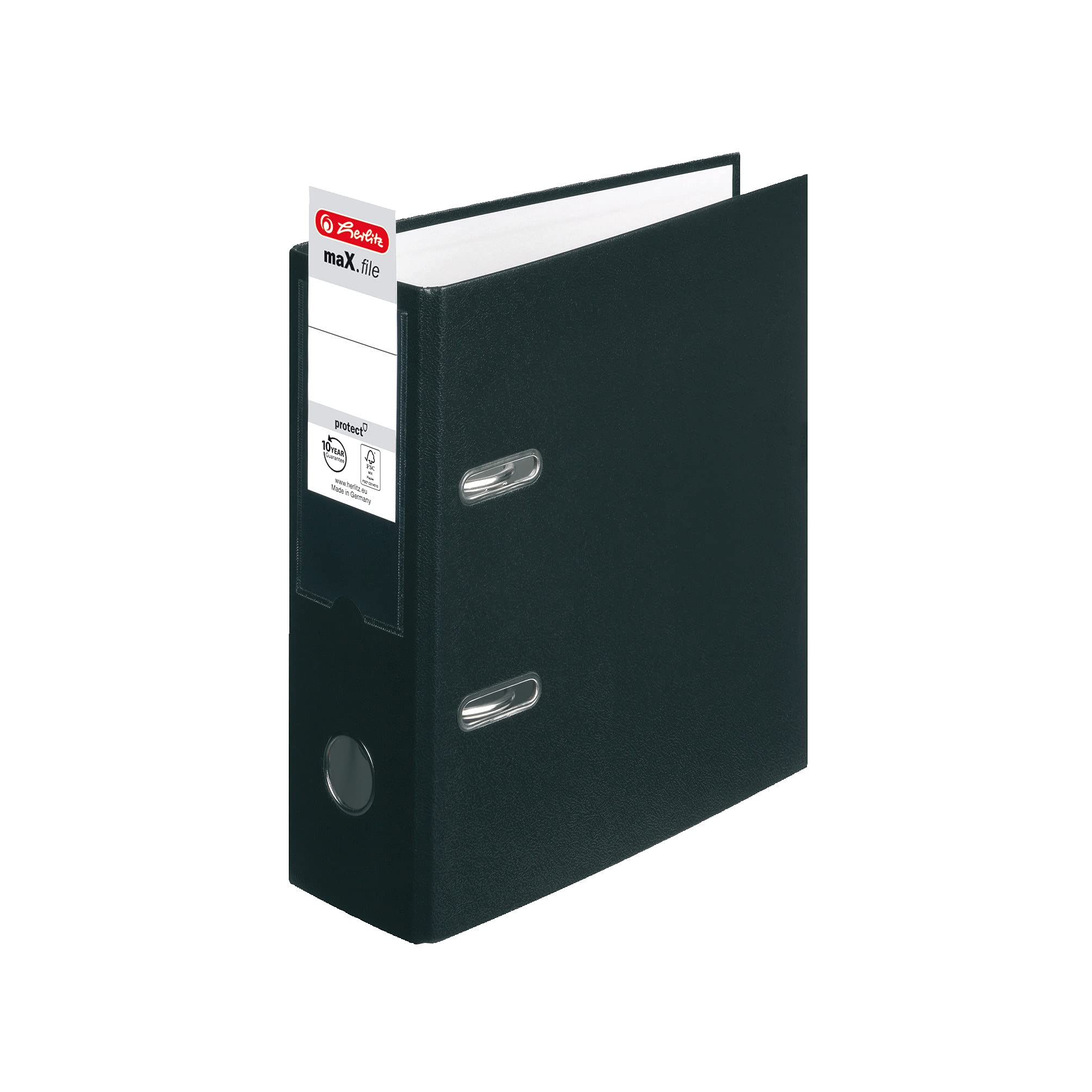 herlitz-ordner-max-file-protect-a5-hoch-8-cm-schwarz-10-st-ck image 2