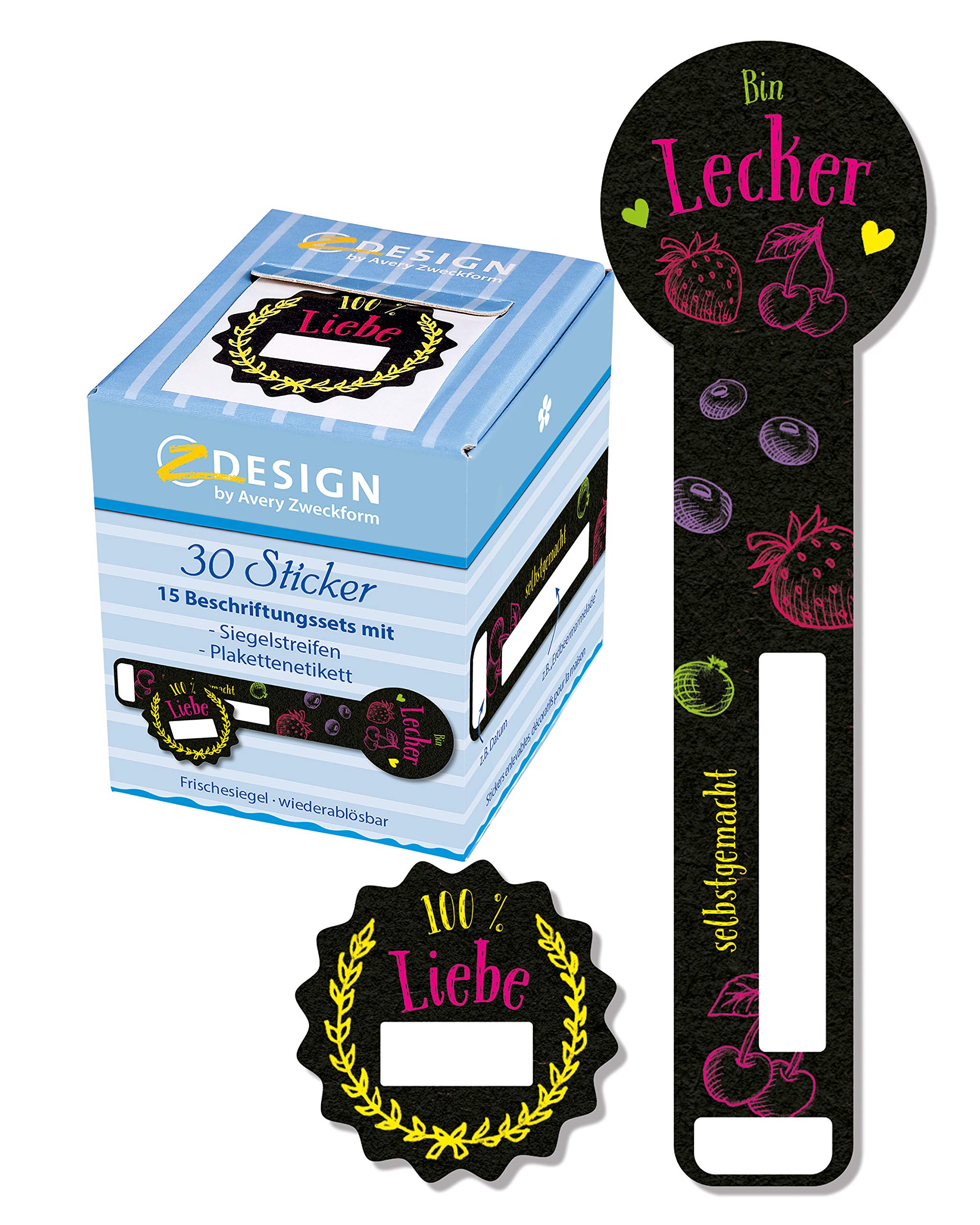 avery-zweckform-56880-frischesiegel-made-with-love-30-sticker-auf-rolle image 5
