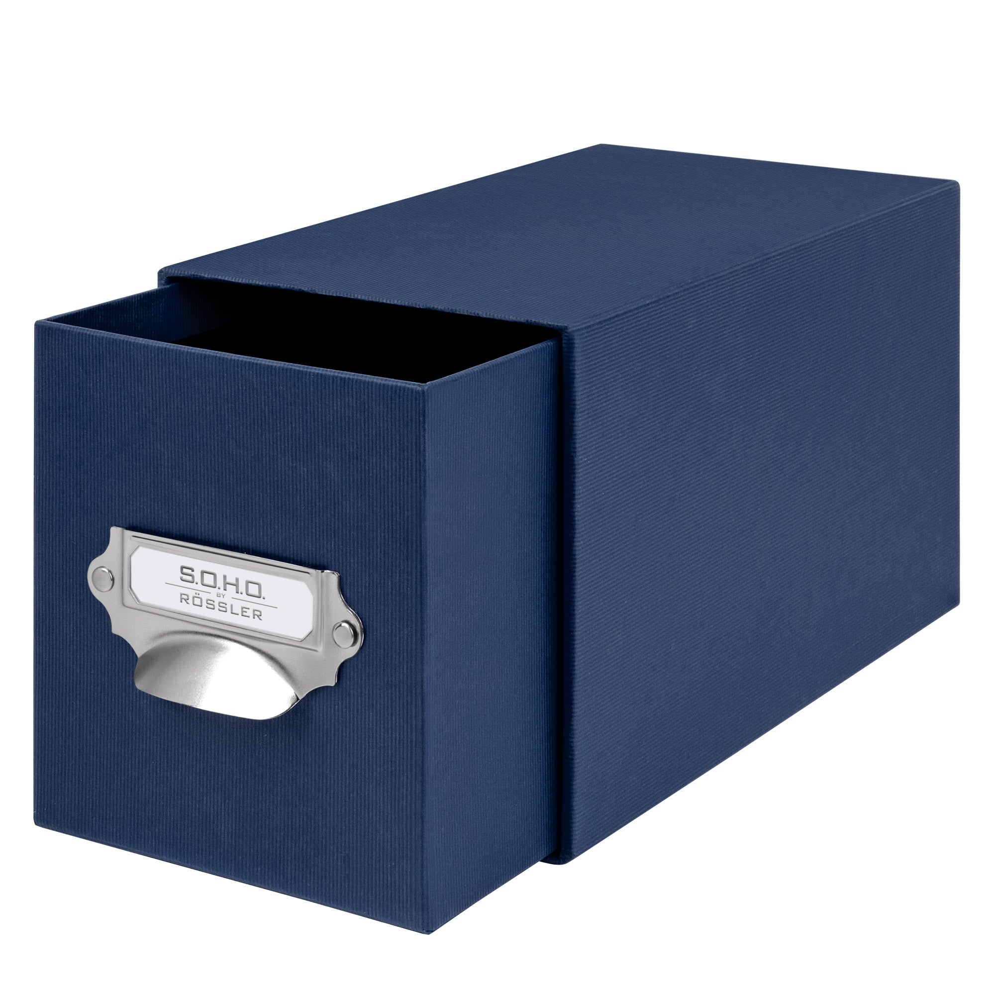 r-ssler-s-o-h-o-schubladenbox-1er-a6-f-r-cds-fotos-navy-blau image 2