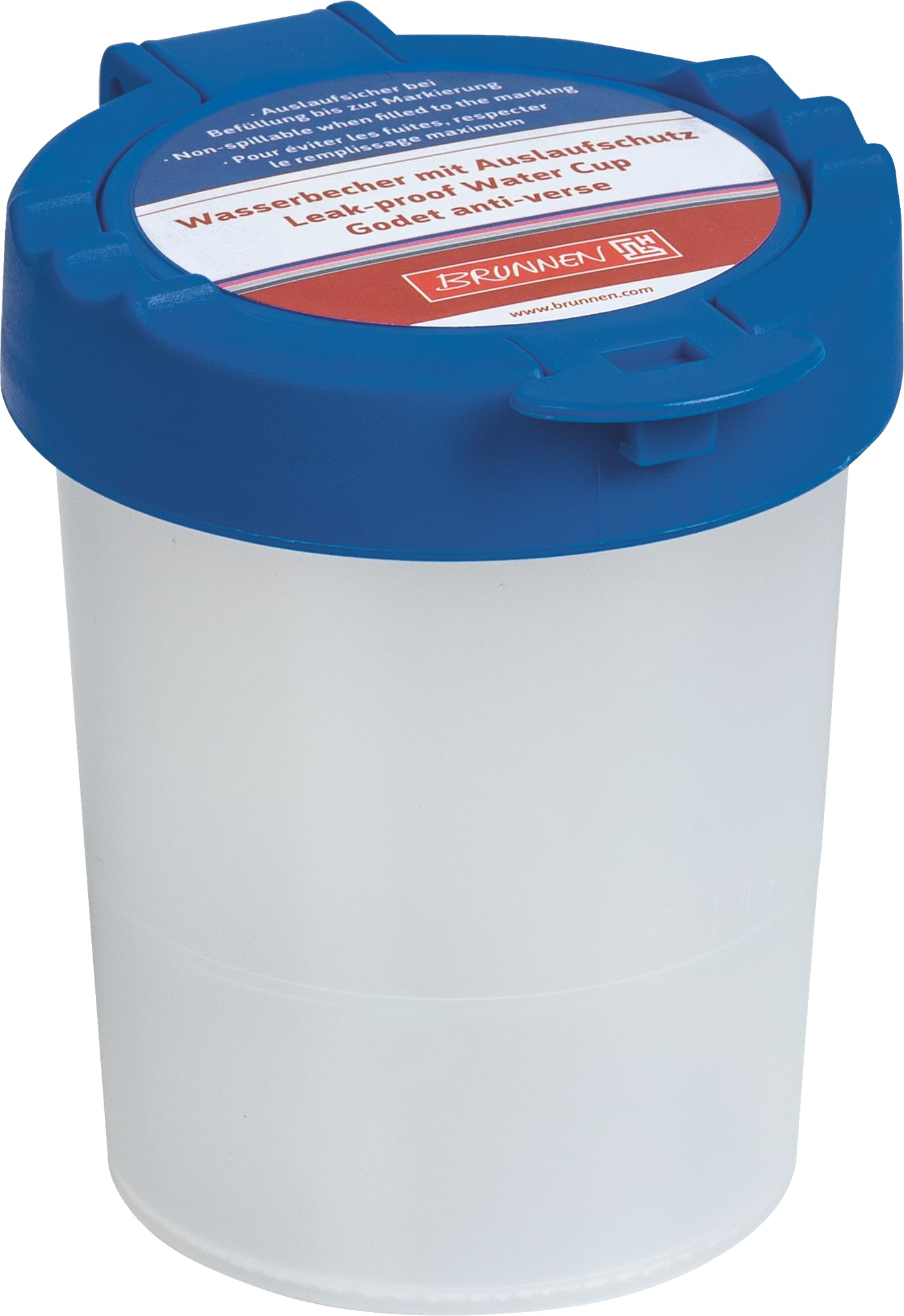 brunnen-wasserbecher-mit-deckel-blau-80-mm image 1