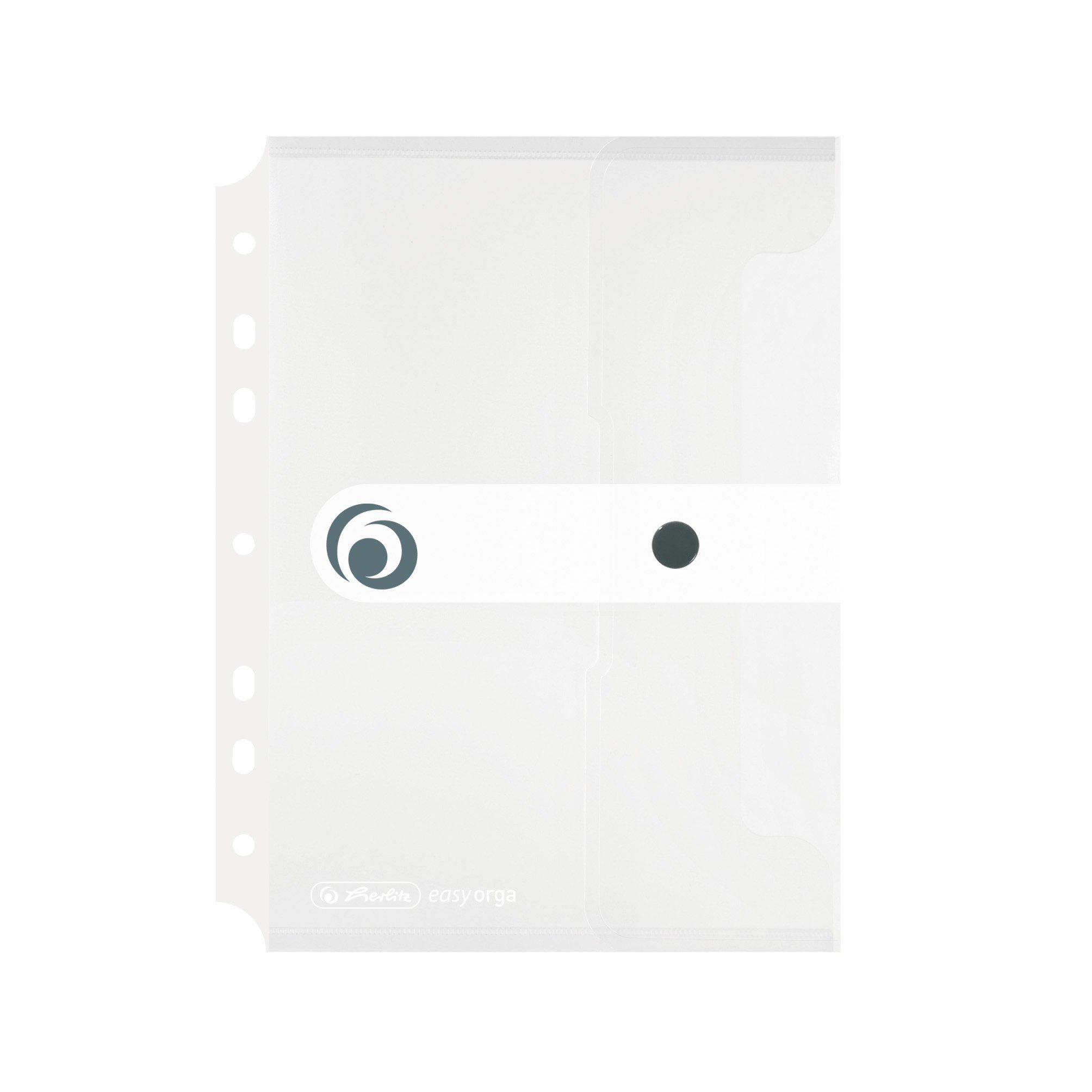 herlitz-11293818-dokumententasche-a5-abheftbar-mit-druckknopf-6er-pack-transpare image 1