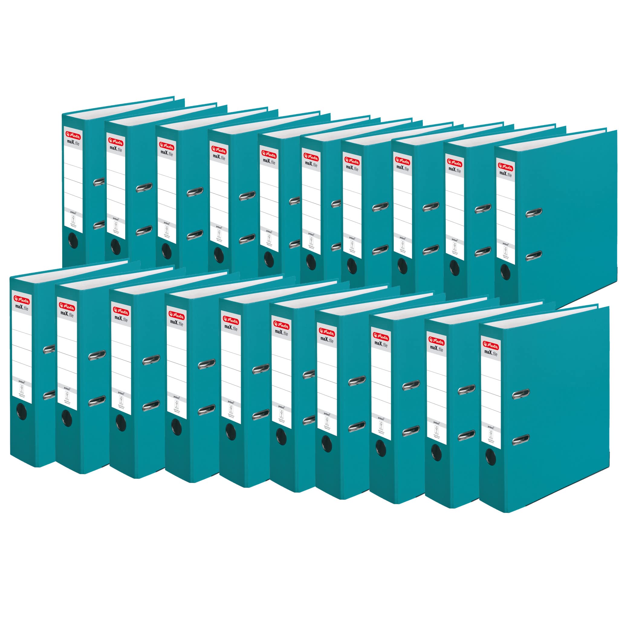herlitz-ordner-a4-max-file-protect-8-cm-caribbean-turquoise-20-st-ck image 1