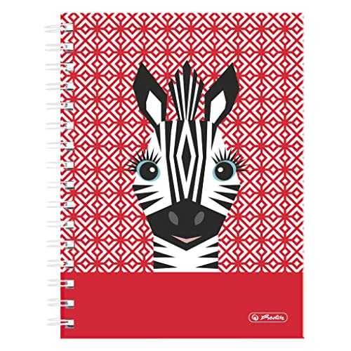 herlitz-spiralboutiquebuch-a5-100-blatt-kariert-cute-animals-zebra image 2