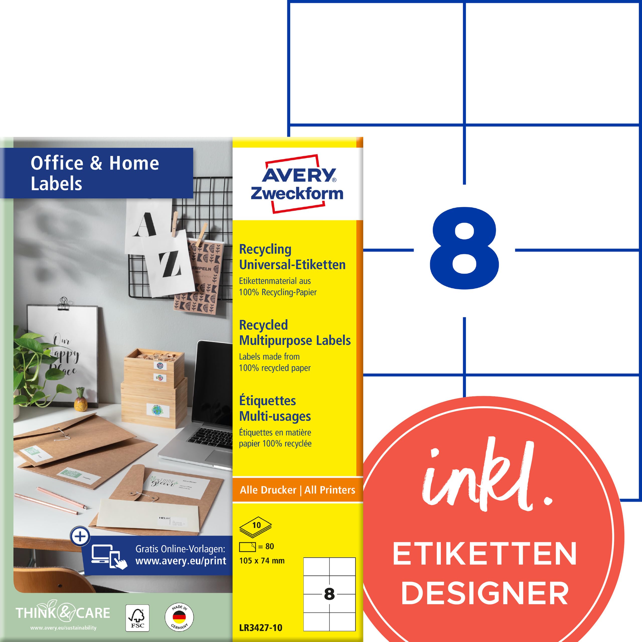 avery-zweckform-lr3427-10-recycling-etiketten-105x74-mm-naturwei-80-st-ck image 1