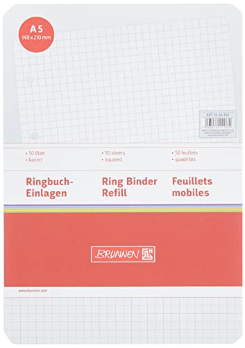 brunnen-ringbucheinlagen-a5-kariert-50-blatt-70-g-m-wei image 4
