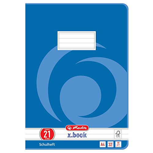 herlitz-x-book-schulheft-a4-liniert-lineatur-21-32-blatt-5-st-ck image 2