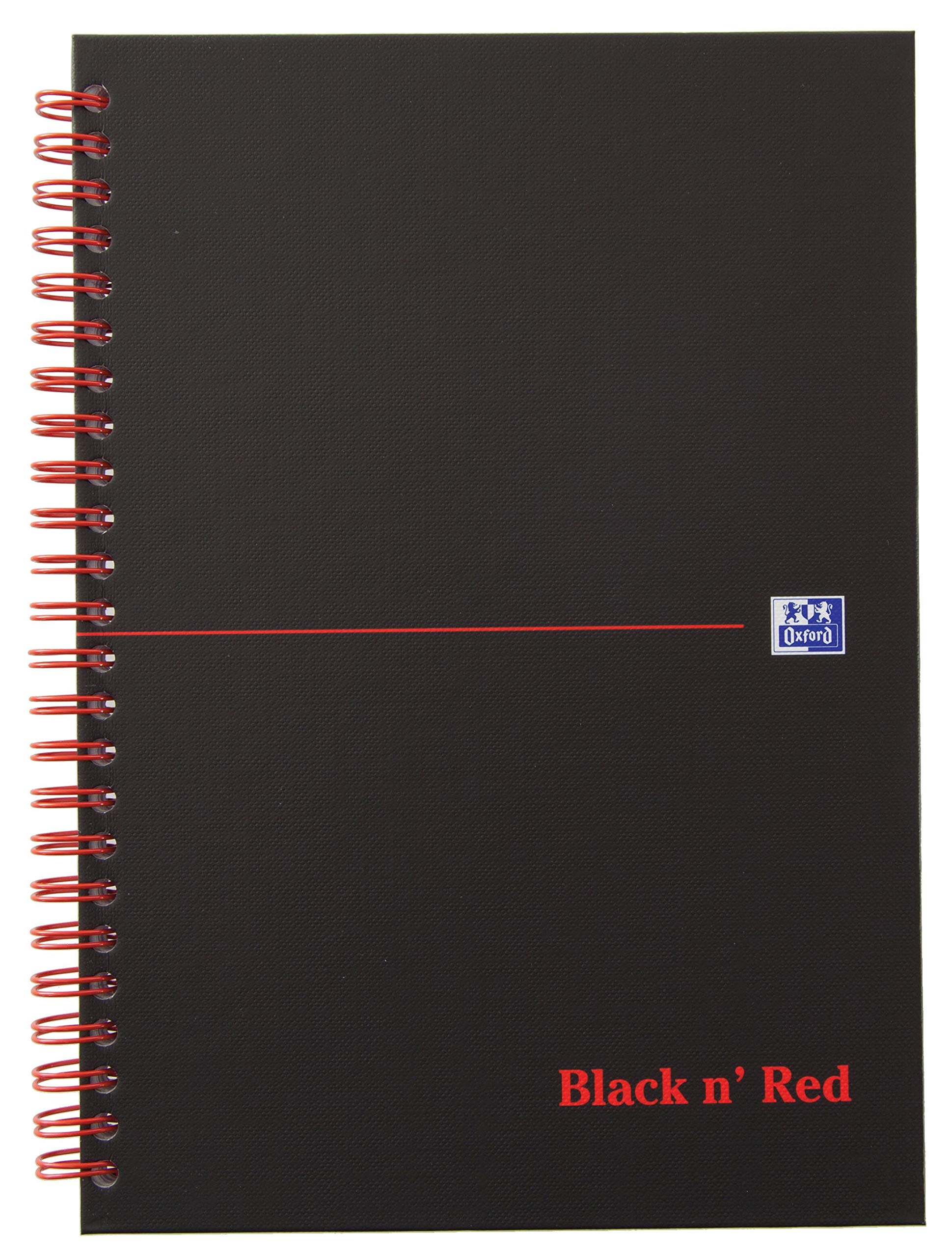 oxford-black-n-red-spiralbuch-din-a4-kariert-hardcover-70-blatt-5er-pack-schwarz image 6