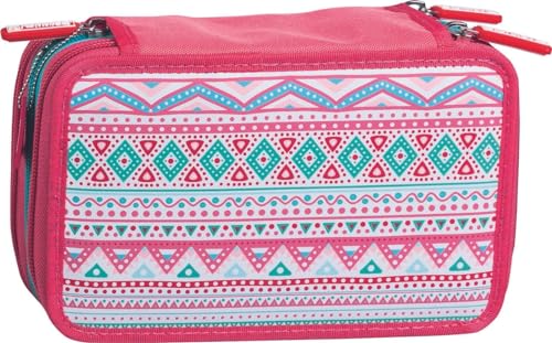 brunnen-sch-ler-etui-19-5-x-13-5-x-7-cm-pattern-mit-3-rei-verschl-ssen image 2