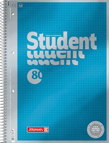 brunnen-premium-collegeblock-dotted-a4-cyan-metallic image 6