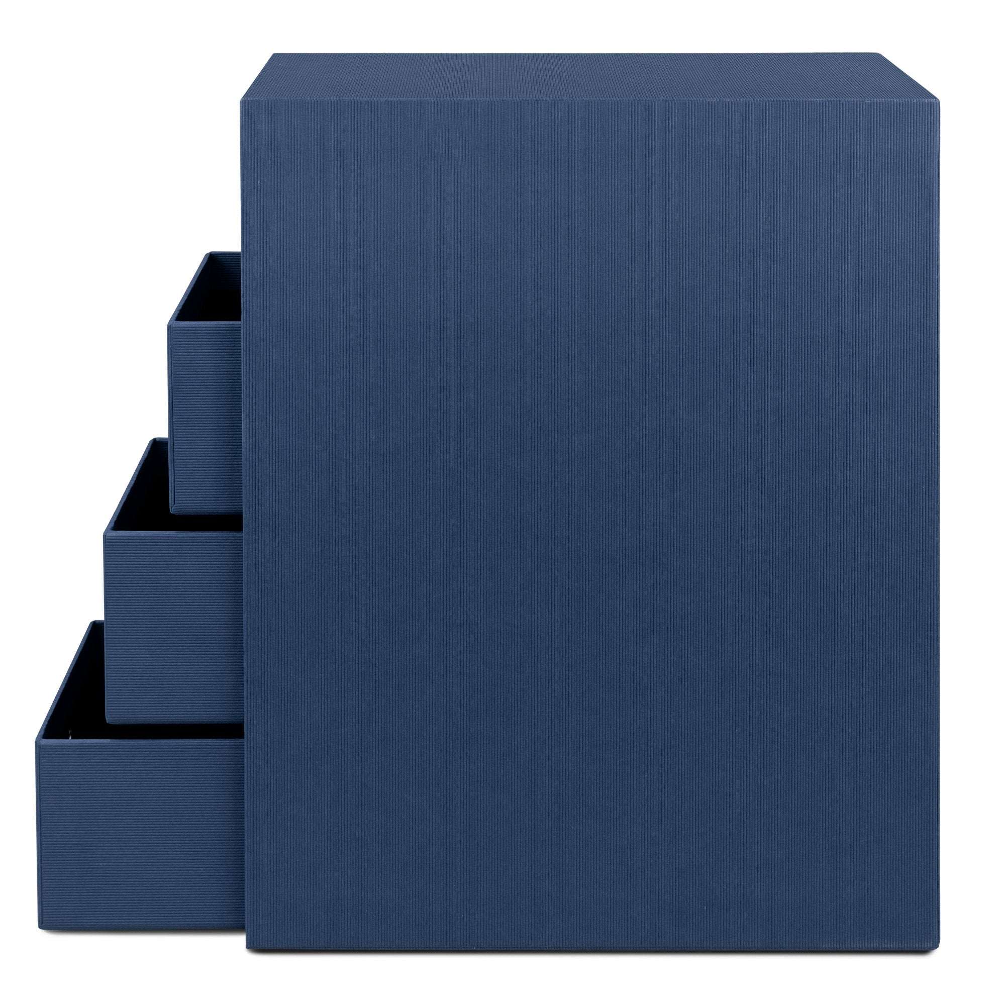 r-ssler-s-o-h-o-schubladenbox-a5-din-lang-4-f-cher-navy-blau image 3