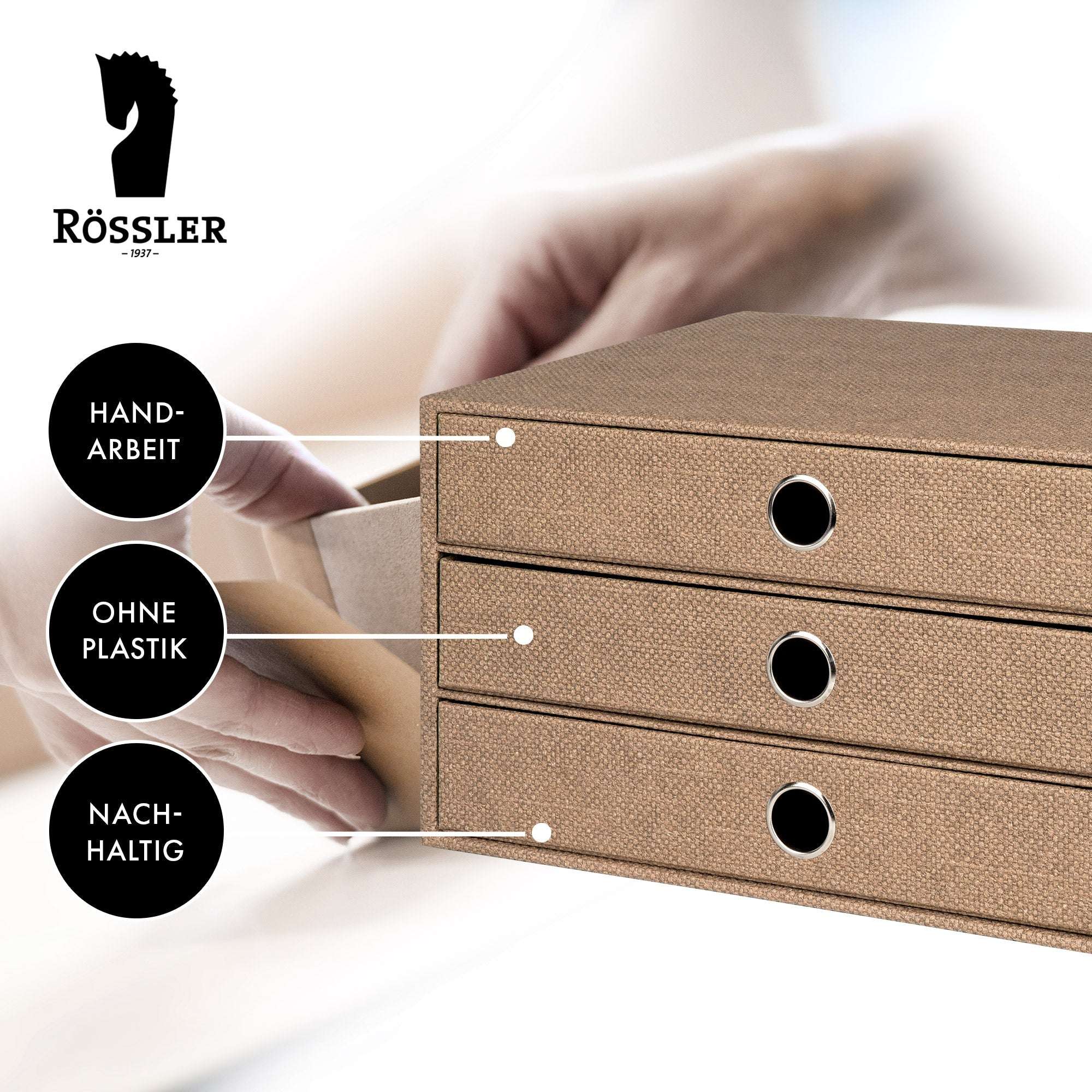 r-ssler-s-o-h-o-schubladenbox-a4-querformat-3-f-cher-haselnuss-braun image 6