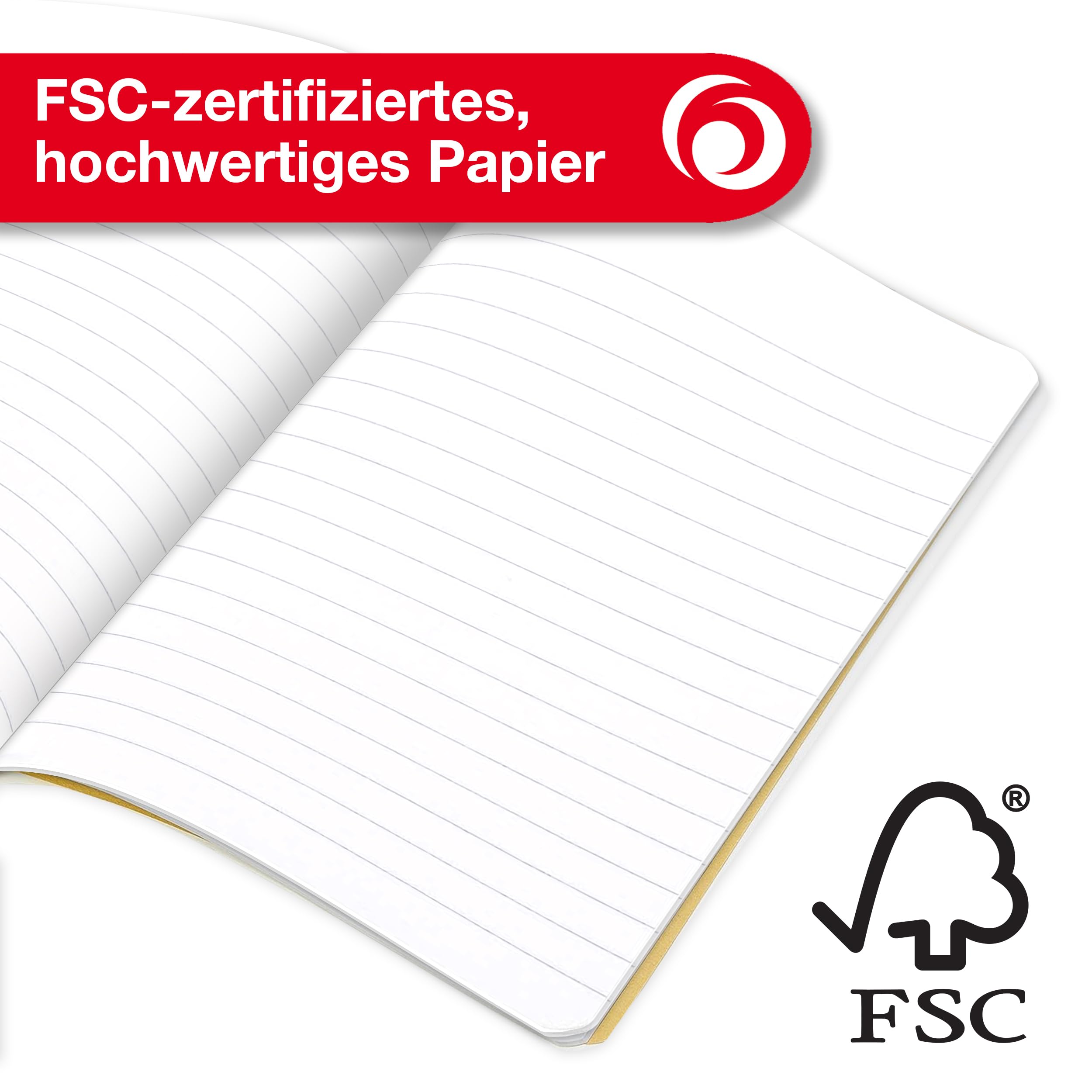 herlitz-oktavheft-x-book-a6-liniert-lineatur-51-32-blatt-10-st-ck image 6