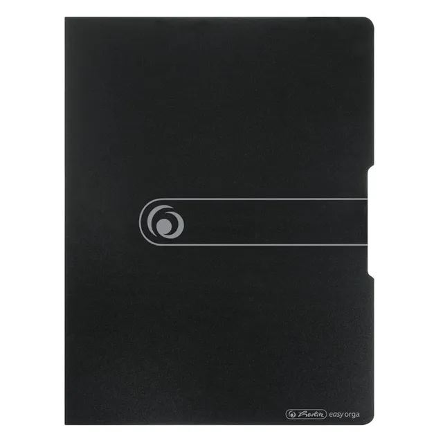 herlitz-11207511-sichtbuch-a4-20-klarsichth-llen-opak-schwarz image 1