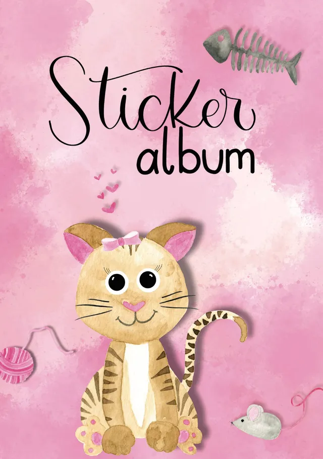 avery-zweckform-57794-stickeralbum-katze-a5-stickerbuch-mit-16-seiten image 1