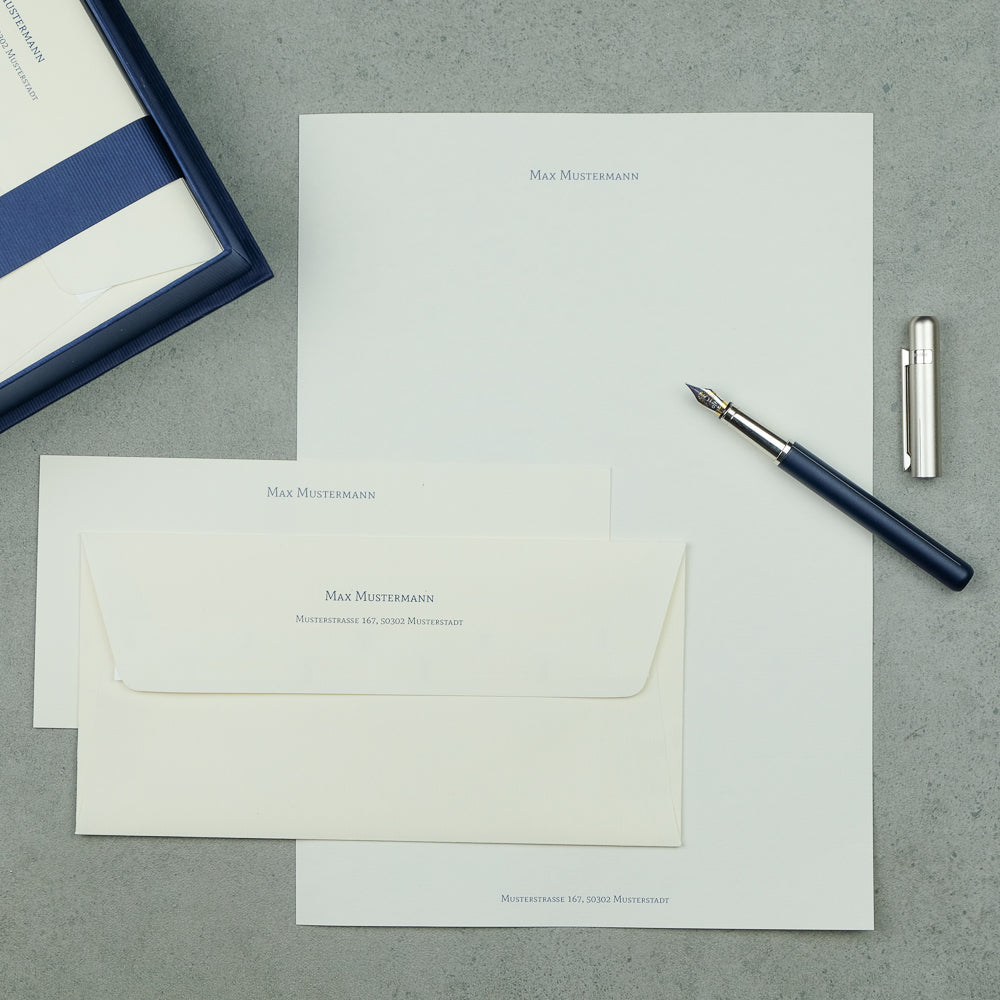 r-ssler-private-line-briefpapier-box-personalisierbar-creme-40-st-ck-taupe image 3