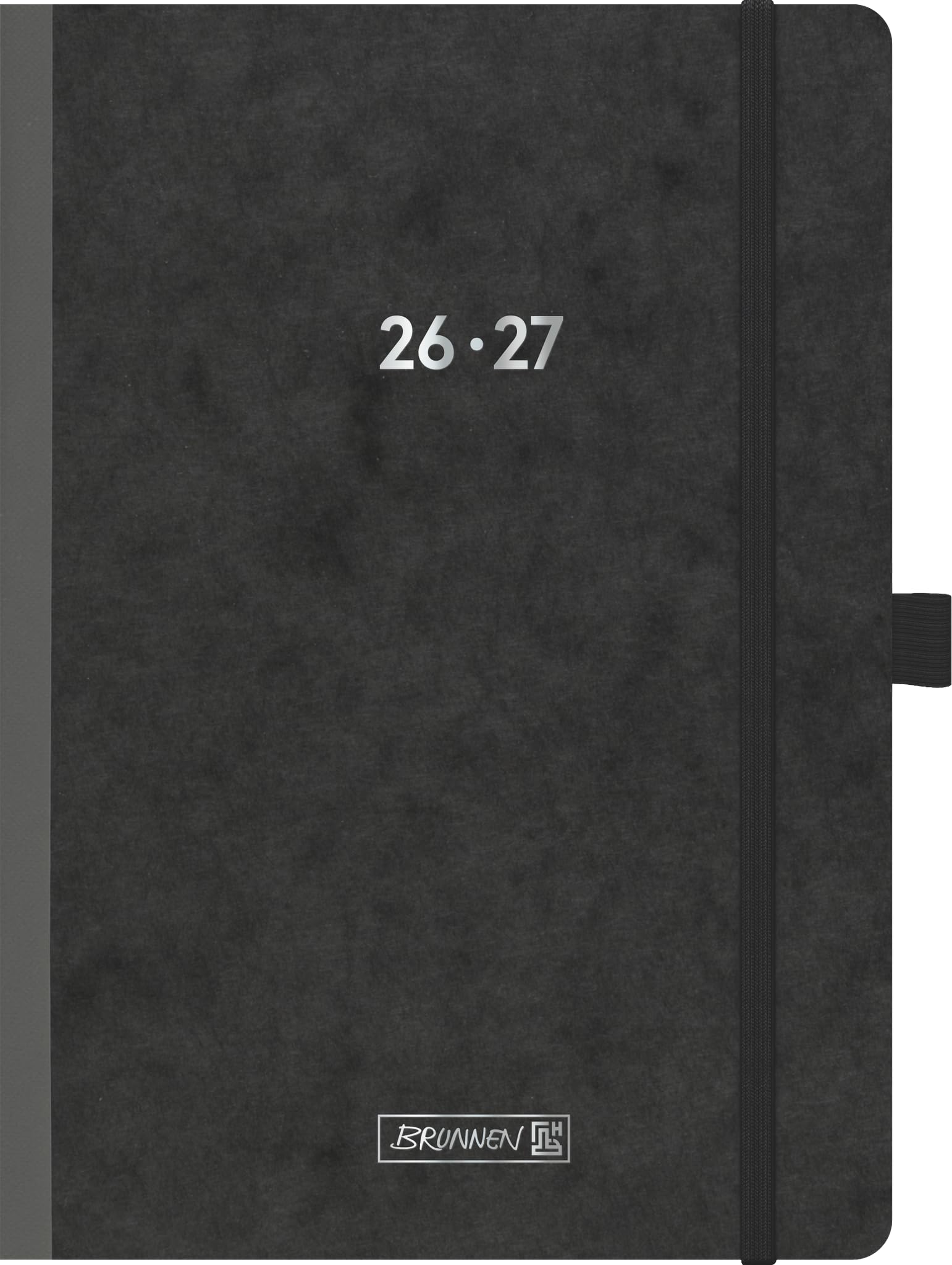 brunnen-sch-lerkalender-2026-2027-fact-plus-pressspan-schwarz-a5 image 1