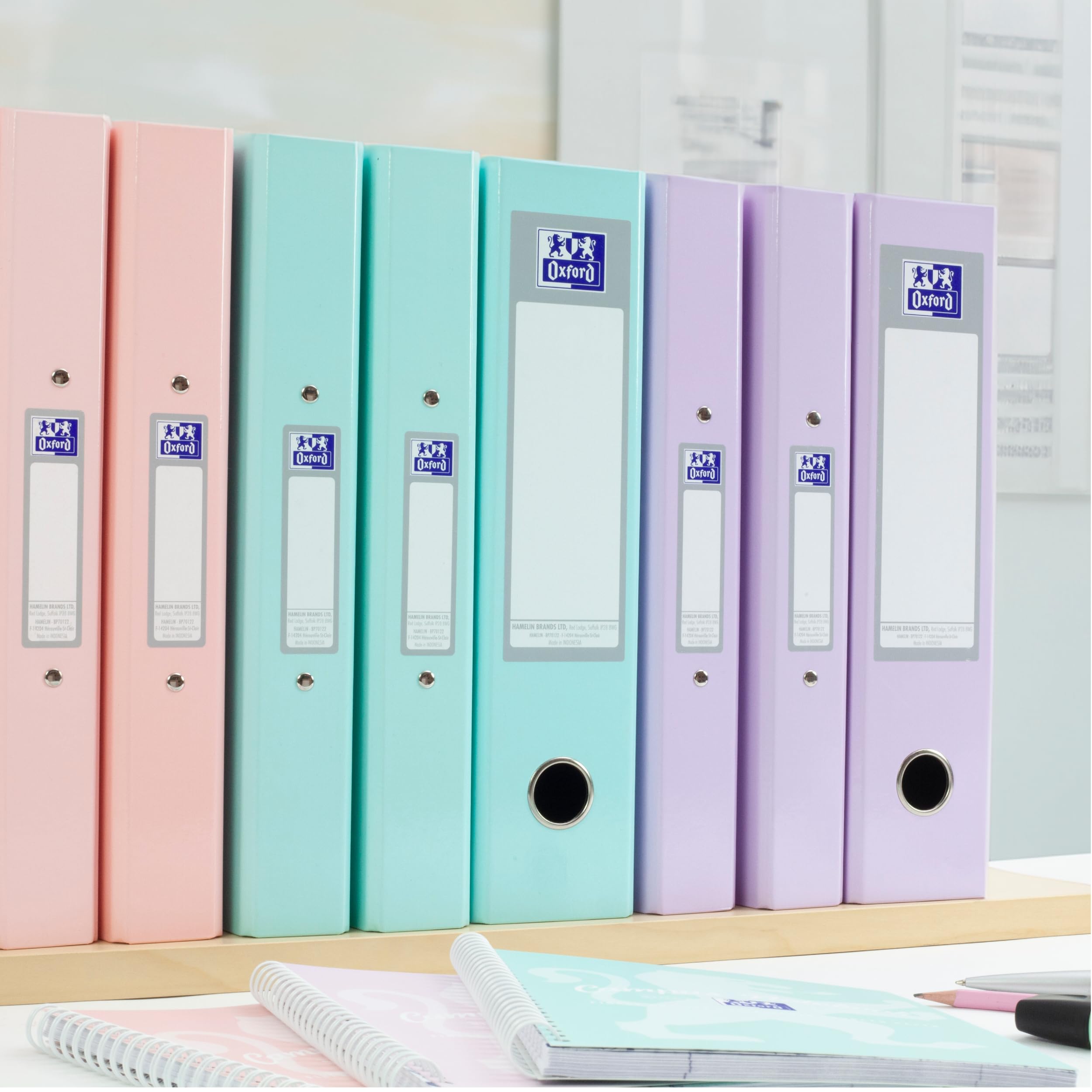 oxford-ringbuch-a4-pastell-40-mm-3er-pack-rosa-gr-n-blau image 4