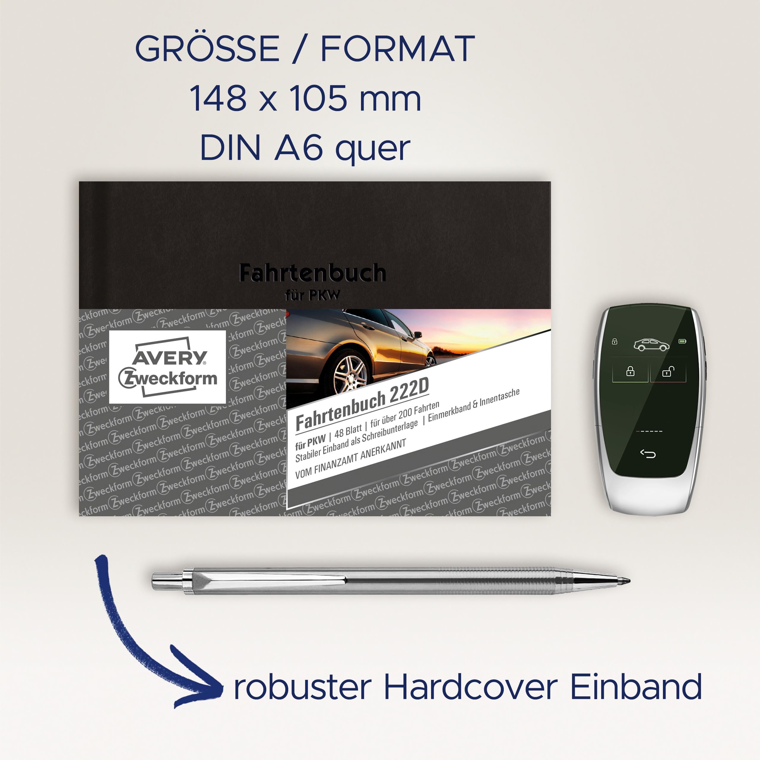 avery-zweckform-222d-fahrtenbuch-pkw-hardcover-a6-quer-80-seiten image 3