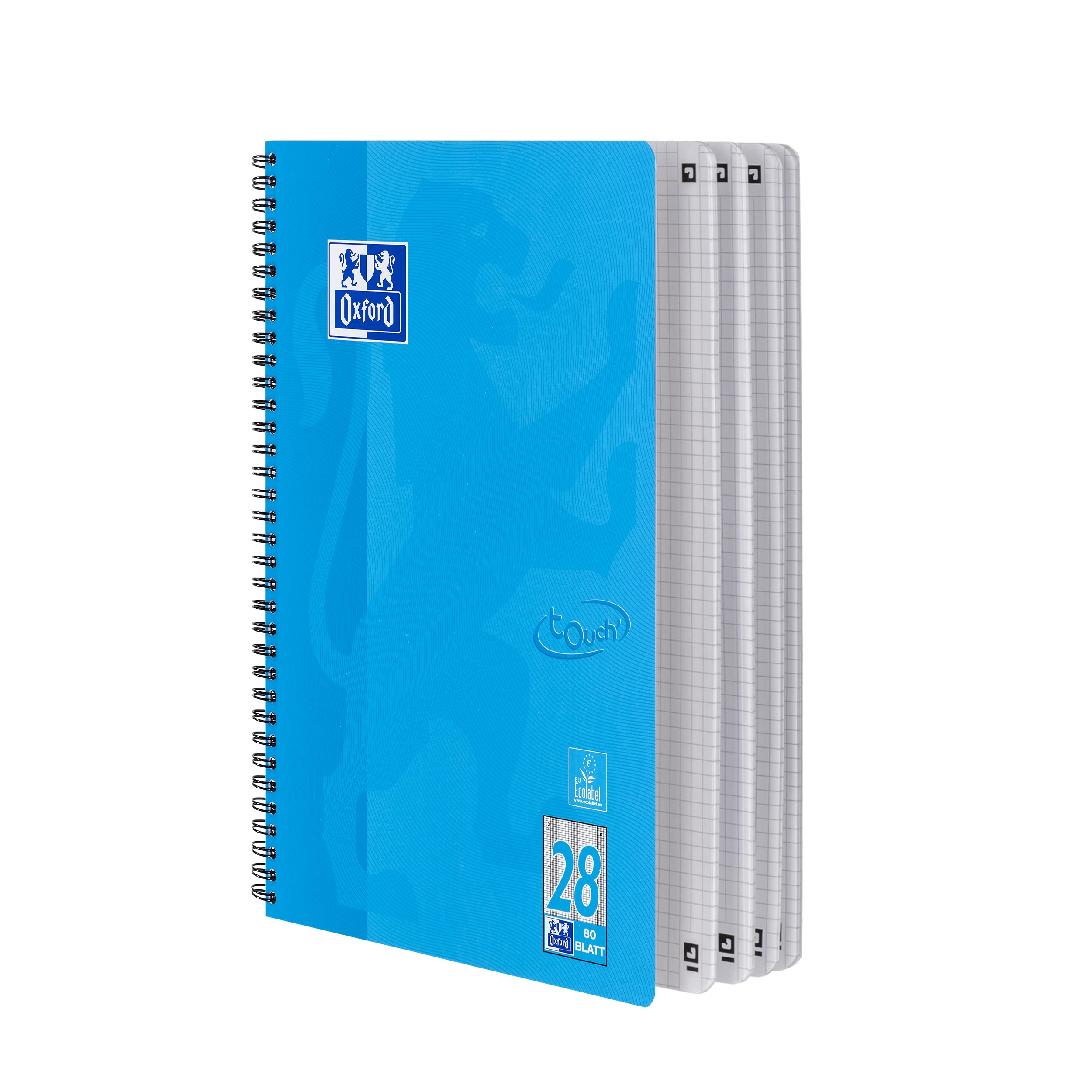 oxford-touch-collegeblock-a4-kariert-mit-doppelrand-80-blatt-blau-10-st-ck image 4