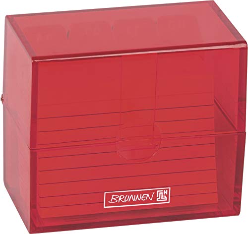 brunnen-102058023-karteikasten-a8-colour-code-rot-polystyrol-box-8-5-x-7-5-x-4-8 image 5