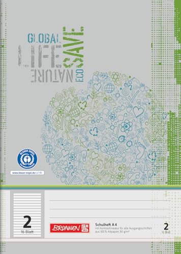 brunnen-schulheft-a4-lineatur-2-liniert-16-blatt-recycling image 4