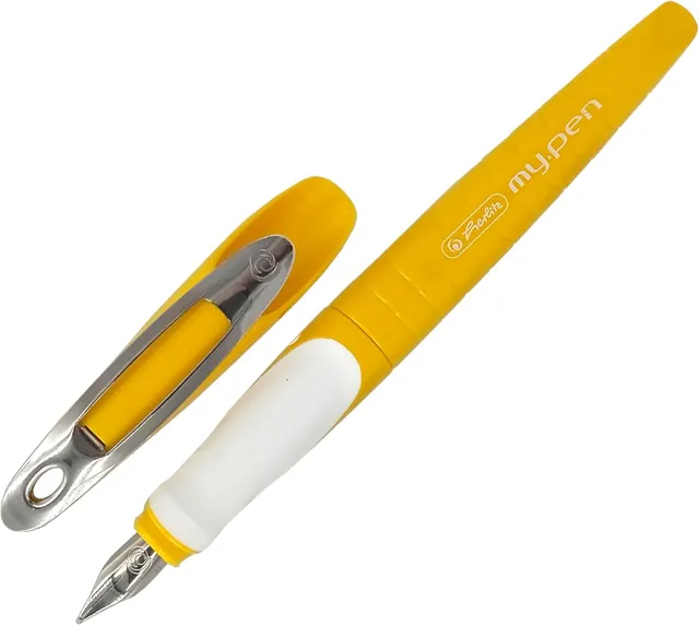 herlitz-my-pen-schulf-llhalter-m-feder-rechtsh-nder-senf-wei image 1