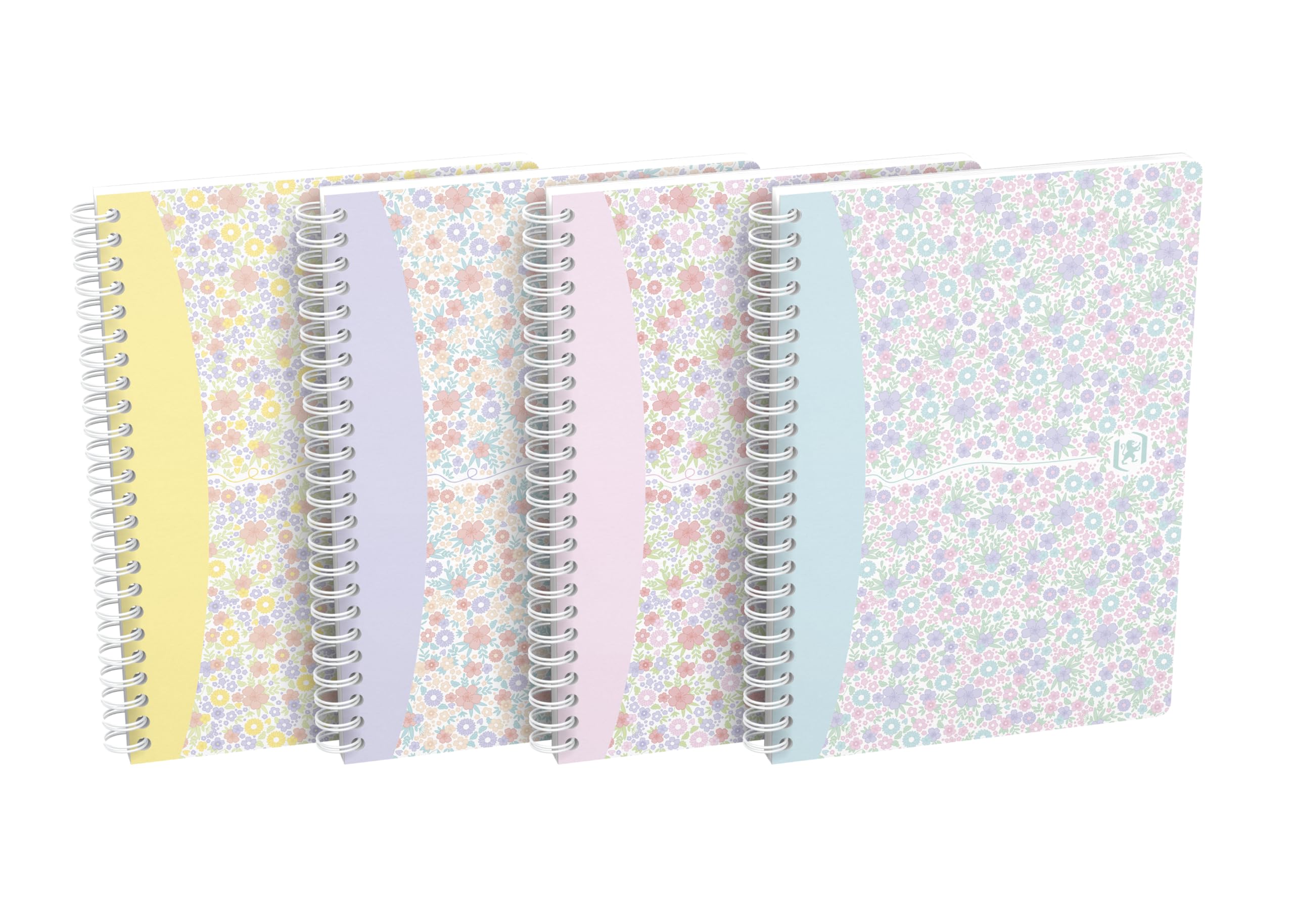 oxford-floral-spiral-notizbuch-a5-kariert-120-seiten-softcover-5-st-ck image 1