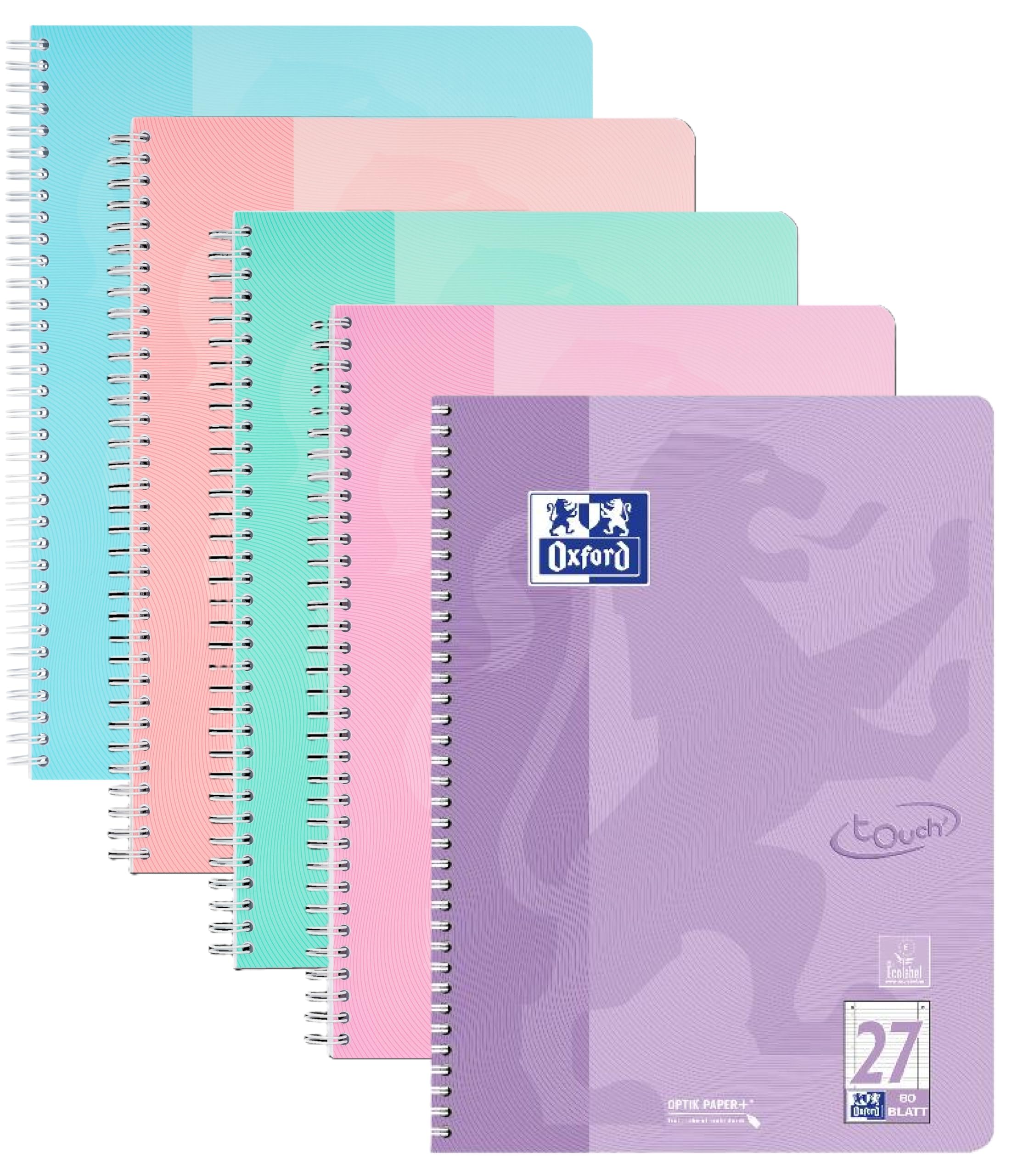 oxford-touch-collegeblock-a4-liniert-80-blatt-doppelspirale-3er-pack-pastell image 6