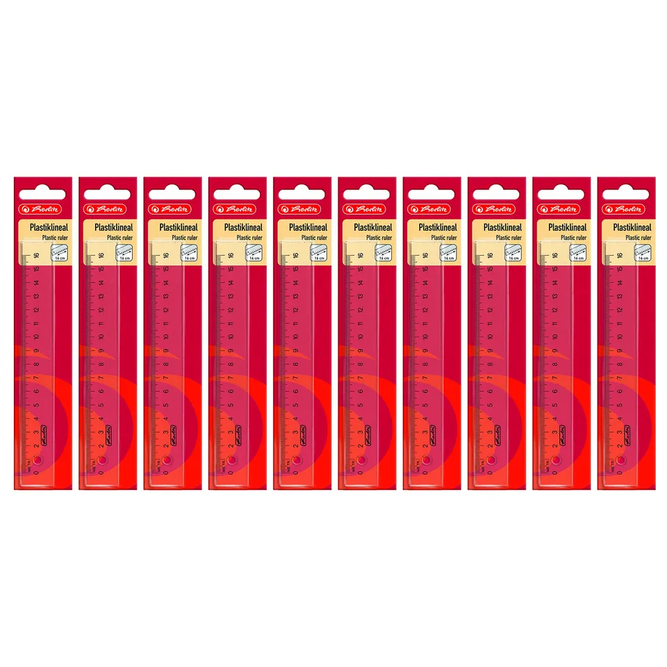 herlitz-flachlineal-16-cm-transparent-10-st-ck image 1