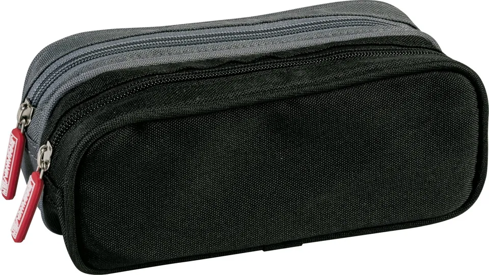 brunnen-schlamper-etui-duo-104901380-stifte-etui-20-x-7-x-8-cm-grau-schwarz-2-f- image 1