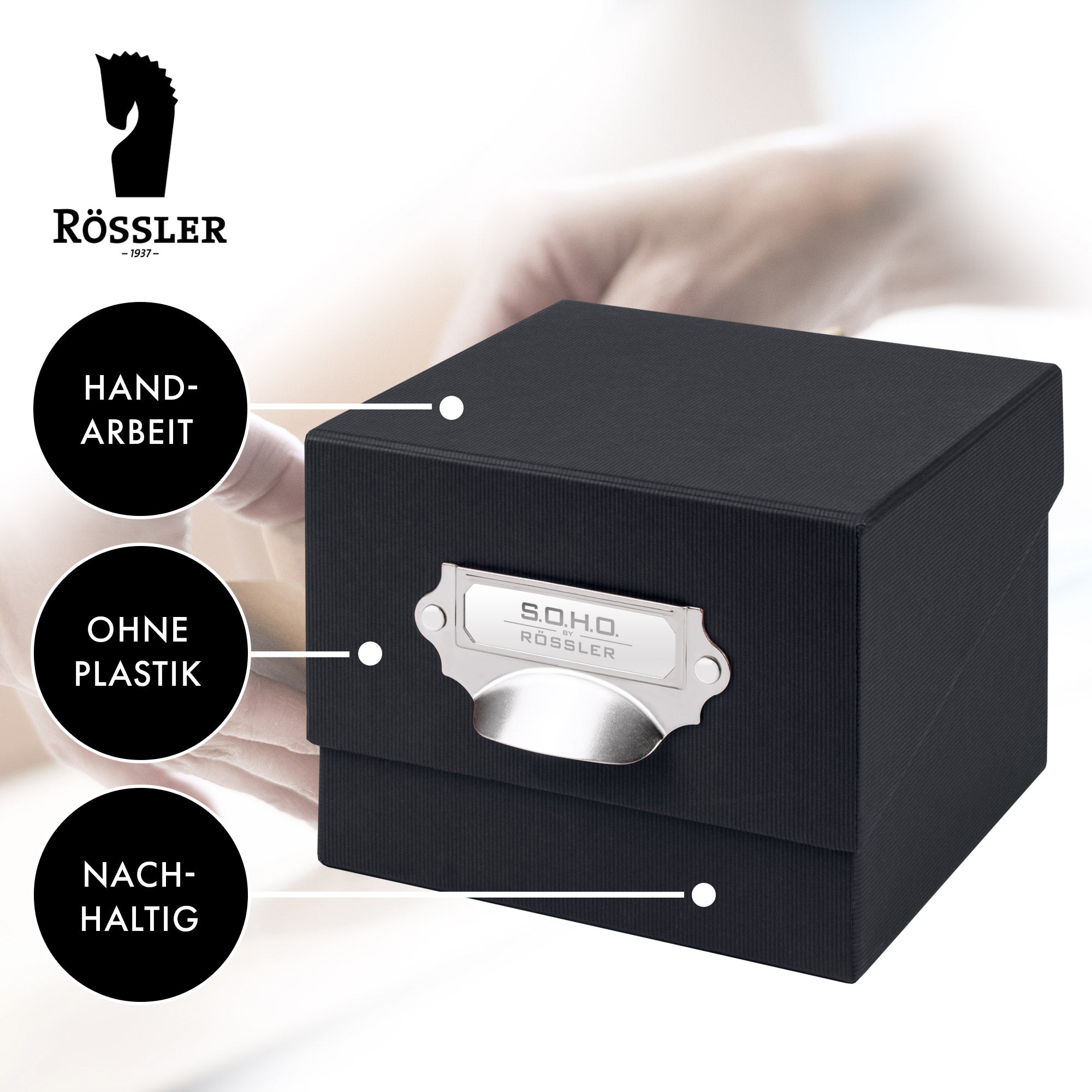 r-ssler-s-o-h-o-box-f-r-fotos-karteikarten-a6-16-7x12-5cm-schwarz image 3
