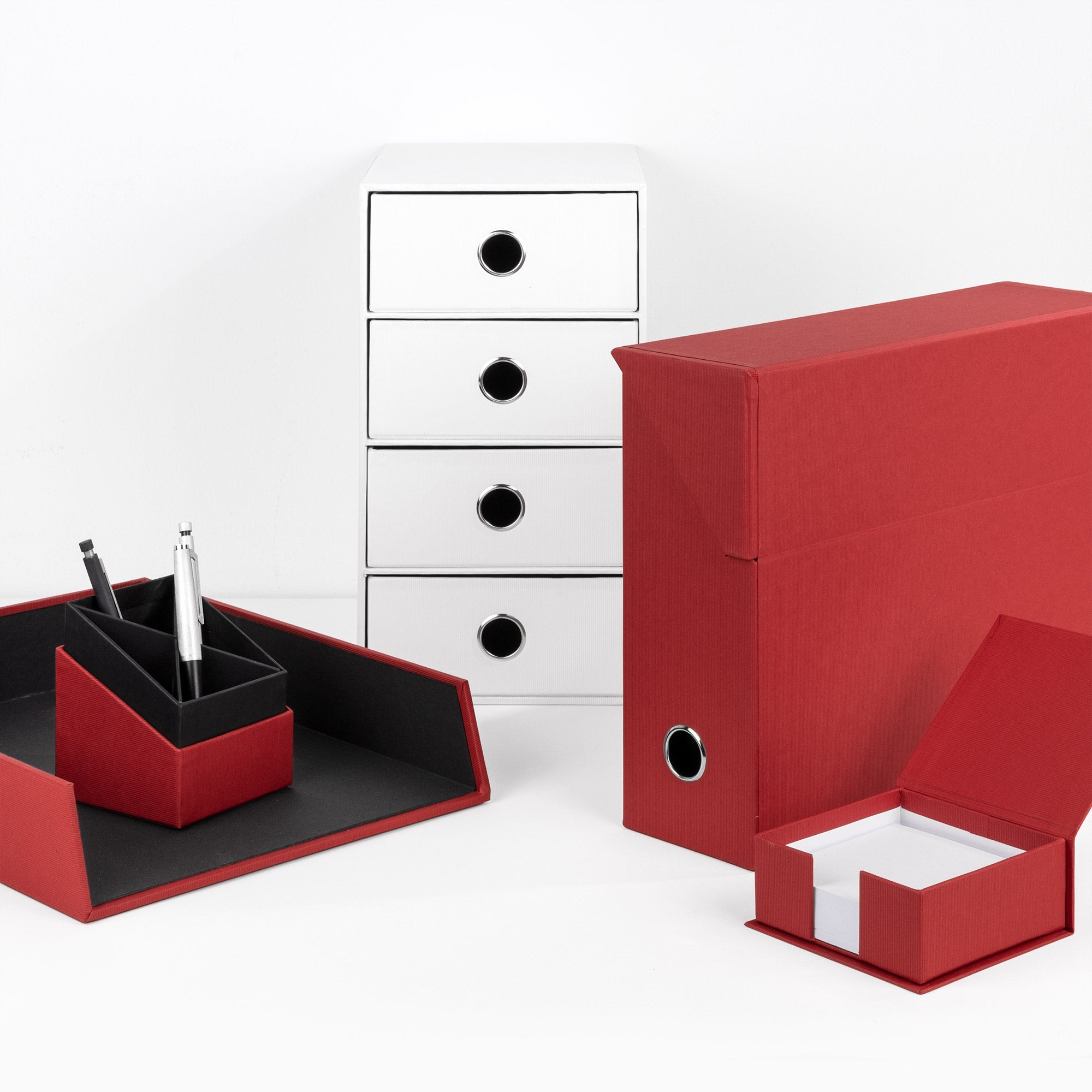 r-ssler-s-o-h-o-archivbox-a4-800-blatt-rot-mit-rippenpr-gung image 7