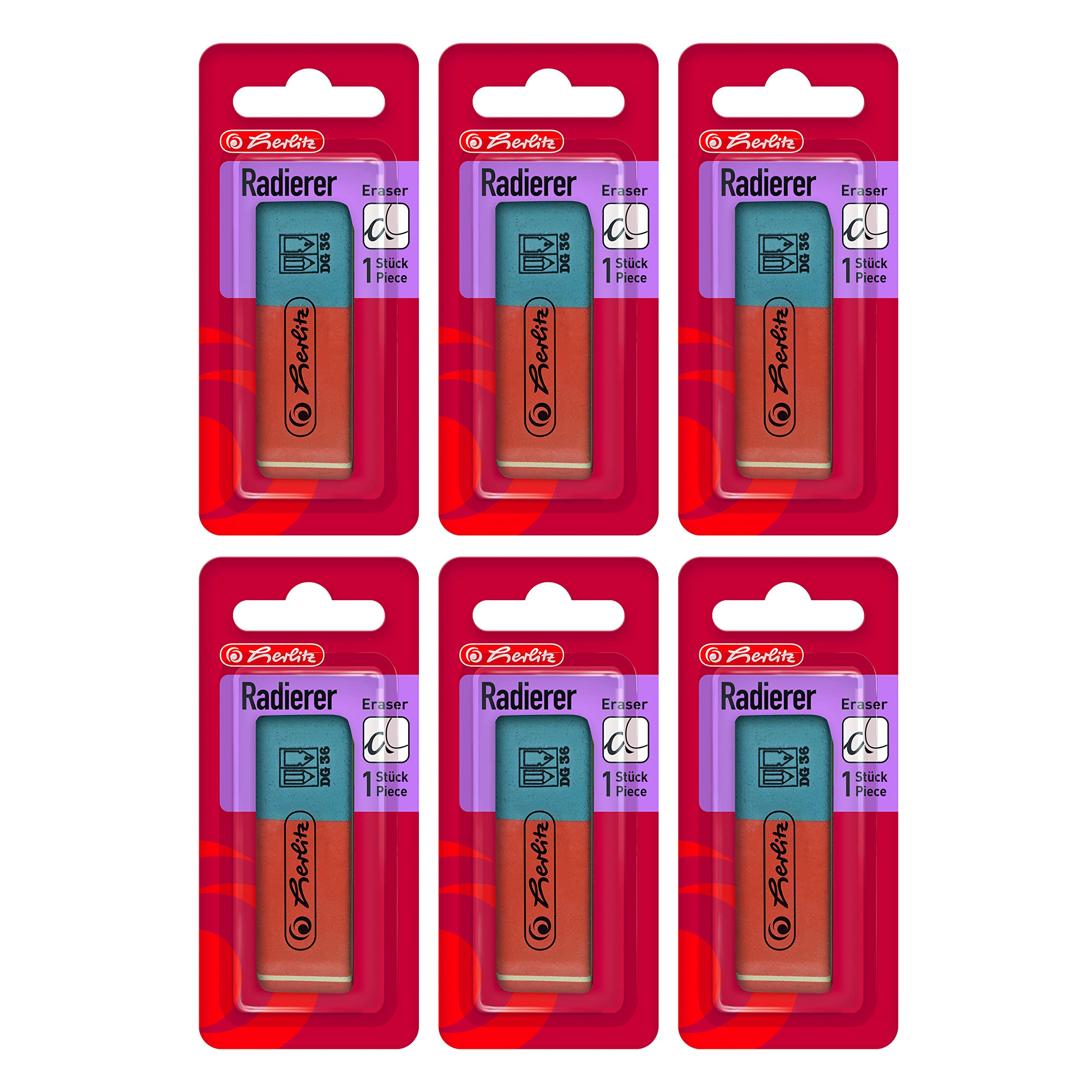herlitz-radierer-rot-blau-f-r-graphit-tinte-12-st-ck-6-x-2er-blister image 1