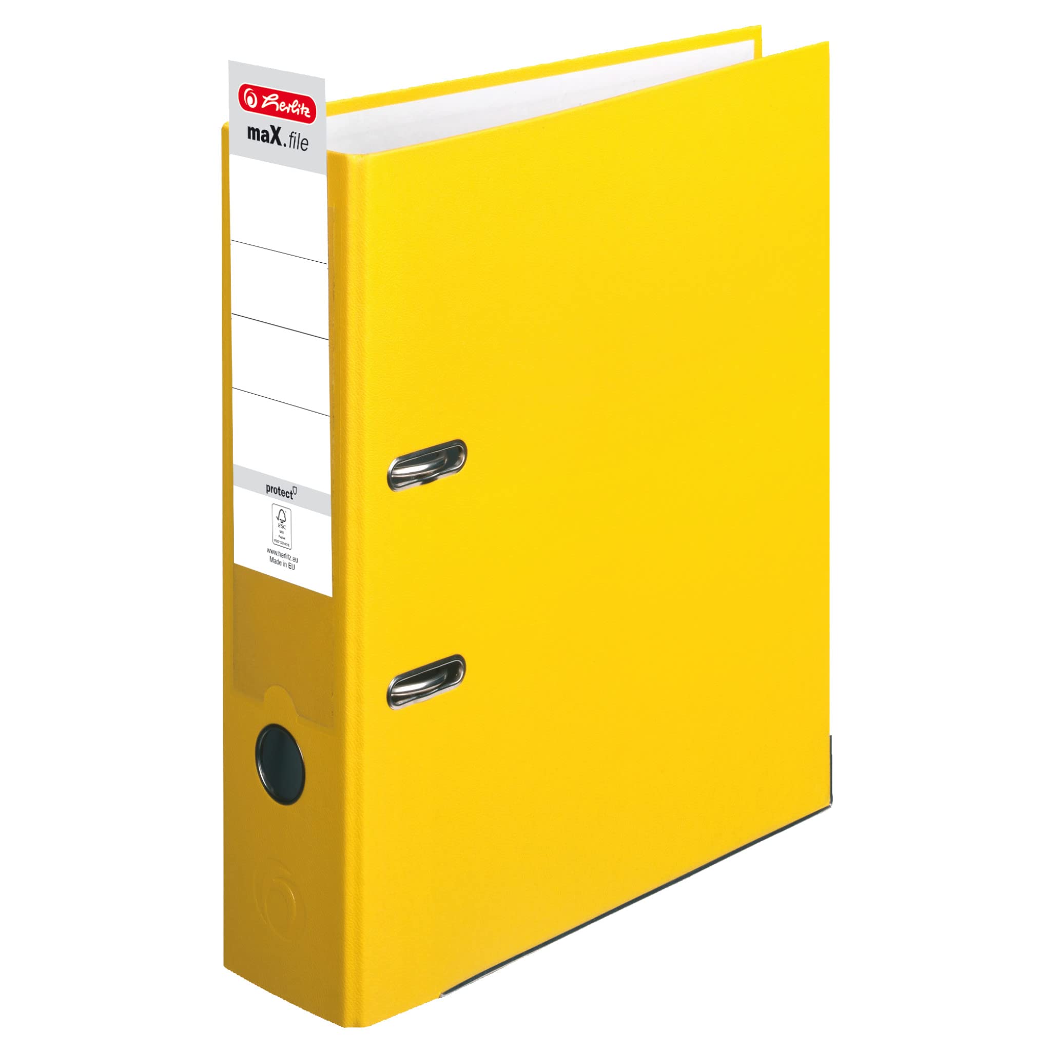 herlitz-ordner-a4-max-file-protect-8-cm-gelb-einsteckordner-20-st-ck image 3