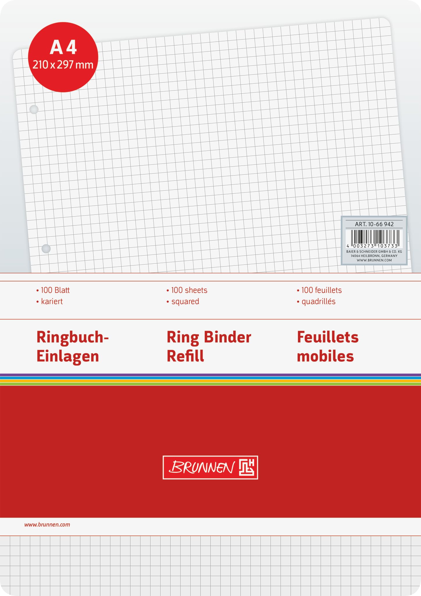brunnen-ringbucheinlagen-a4-kariert-100-blatt image 3