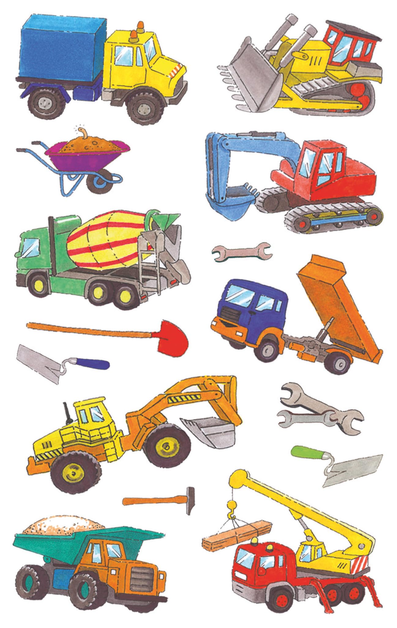 avery-zweckform-53209-z-design-kindersticker-baumaschinen-28-aufkleber image 2