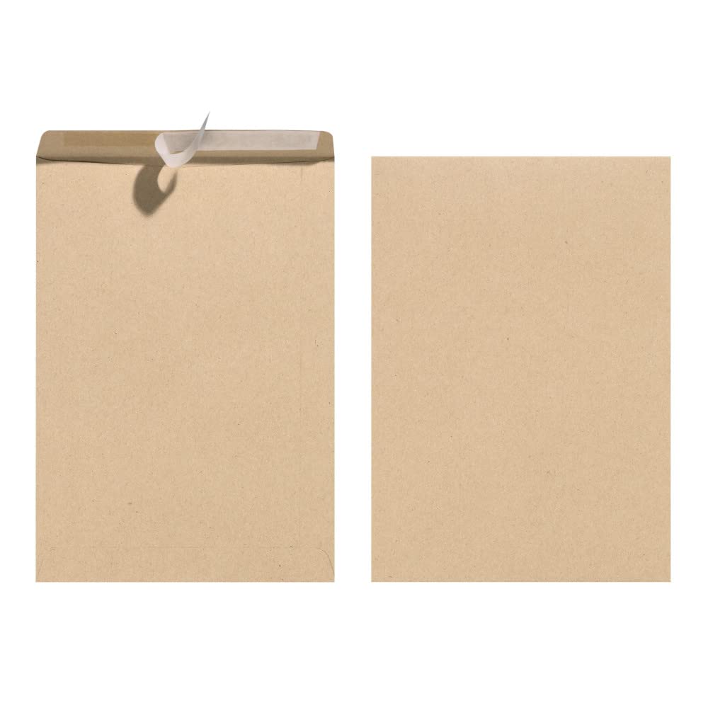 herlitz-versandtasche-c5-braun-haftklebend-10er-pack image 1
