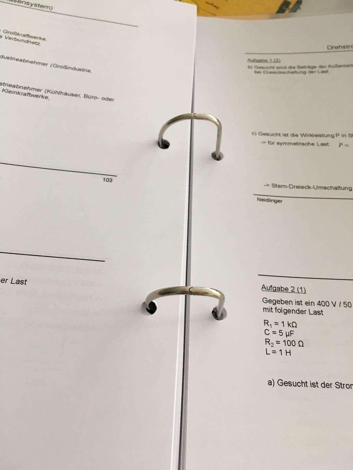 Schön aber Ringe hakeln