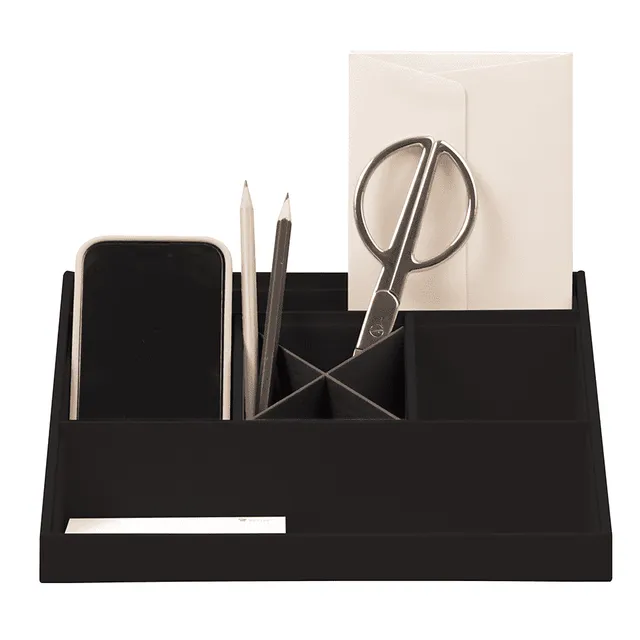 r-ssler-s-o-h-o-schreibtisch-organizer-mit-5-f-chern-schwarz image 1