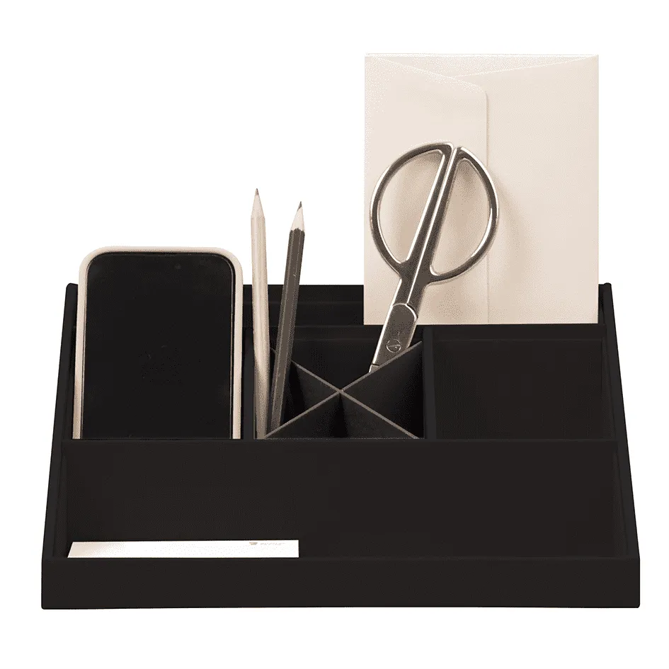 r-ssler-s-o-h-o-schreibtisch-organizer-mit-5-f-chern-schwarz image 1
