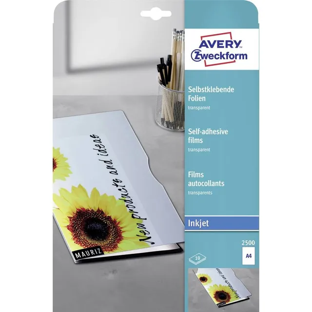 avery-zweckform-transparente-folien-f-r-inkjetdrucker-a4-selbstklebend-10-blatt image 1