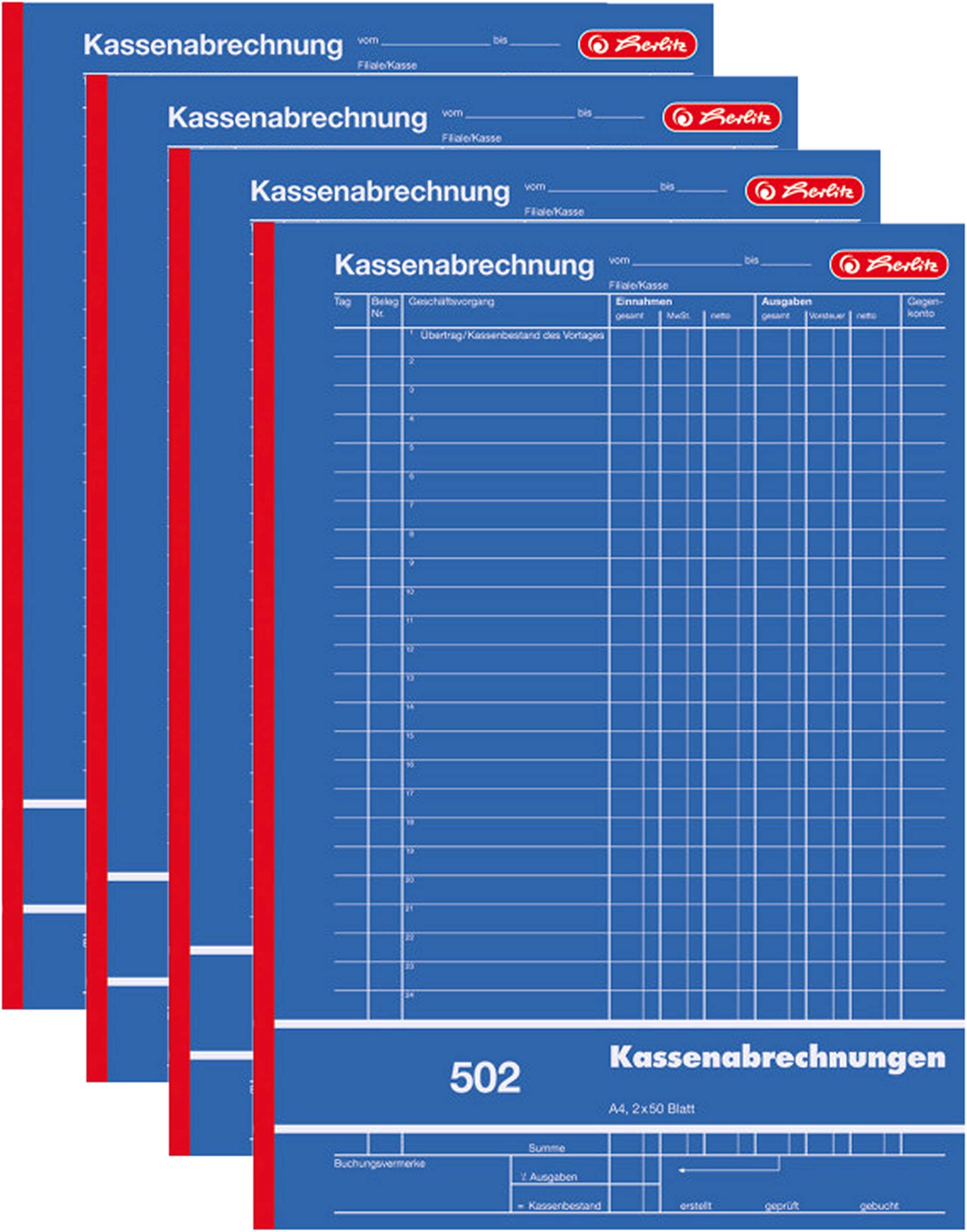 herlitz-kassenabrechnungsbuch-502-a4-2x50-blatt image 6